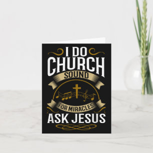 Tarjeta Ingeniero de sonido de iglesia o sistema de música
