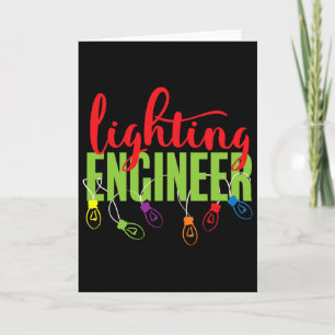 Tarjeta Ingeniero Iluminador Navidades Camisa Para Hombres