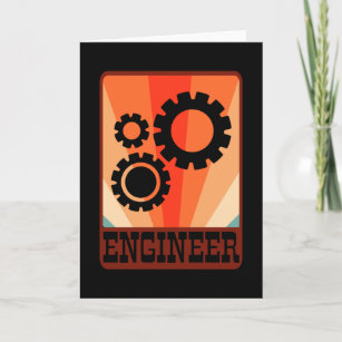 Tarjeta Ingeniero Mecánico Graduación de Ingeniería Gradua