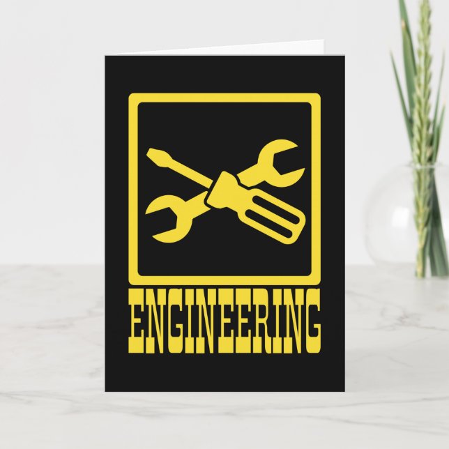 Tarjeta Ingeniero Mecánico Herramientas de Ingeniería Dive (Anverso)
