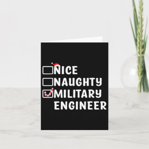 Tarjeta Ingeniero Militar Funny Navidades Eng