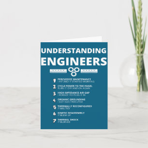 Tarjeta Ingenieros comprensivos - Ingeniero sarcástico div