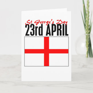 Tarjeta Inglaterra, Día de San Jorge