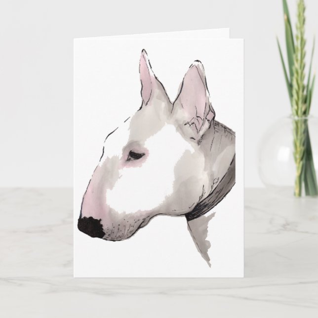 Tarjeta Inglés bull terrier (Anverso)