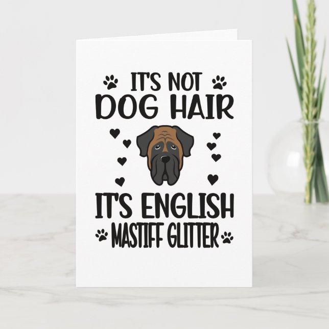 Tarjeta Inglés Mastiff Lover Inglés Mastiff Mom Dog Dad (Anverso)