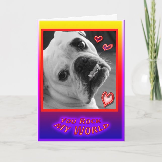 Tarjeta inglesa del día de San Valentín del (Anverso)