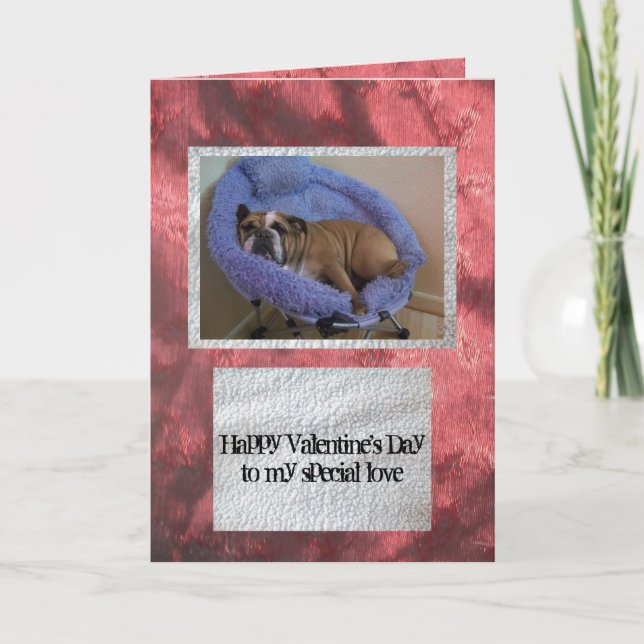 Tarjeta inglesa del el día de San Valentín del (Anverso)
