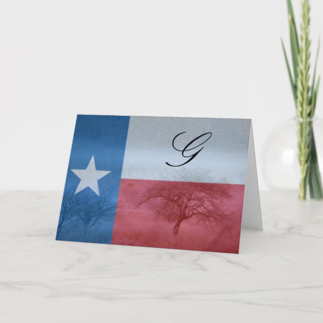 Tarjeta Iniciada de Texas (Anverso)