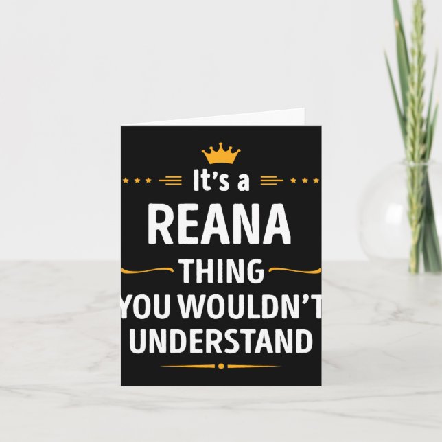 Tarjeta Inked Creation - Its A Reana Thing You Wouldn't Un (Anverso)