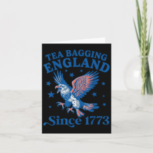 Tarjeta Inmersión en Té a Inglaterra Desde 1773 Águila Pat