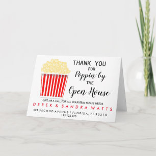 Tarjeta inmobiliaria POPCORN jornada de puertas abiertas A