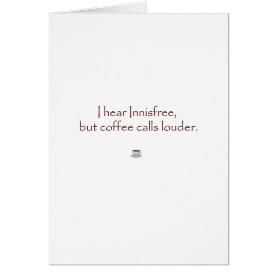 Tarjeta Innisfree contra el café