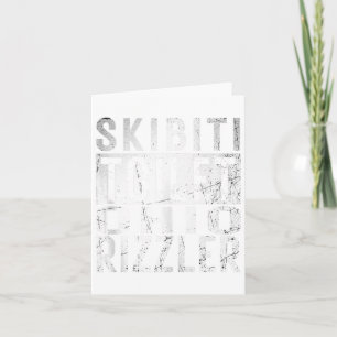 Tarjeta Inodoro Skibiti Ohio Rizzler Gen Alpha Influencia