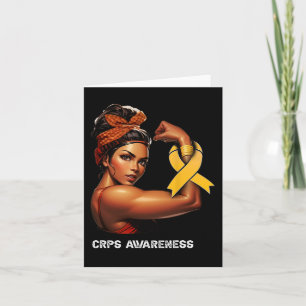 Tarjeta Inquebrantable conciencia de CRPS para los Chicas 