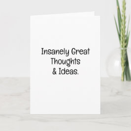 Tarjeta Insanely Great Thoughts Promotion Career