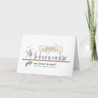 Insect Parade HappyBirthday Card - Circular tu eda