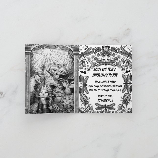 Tarjeta Insectos y bichos (Interior)