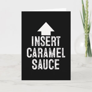 Tarjeta Insertar Salsa de Caramelo Halloween Flecha Apunta