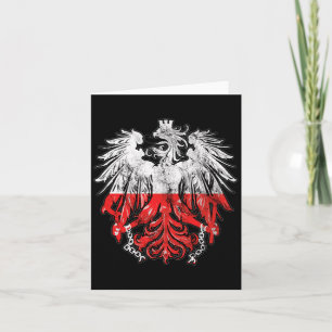 Tarjeta Insignia del águila de Polonia de raíces de patrim