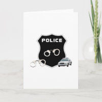 Insignia en blanco de crimen policial dentro