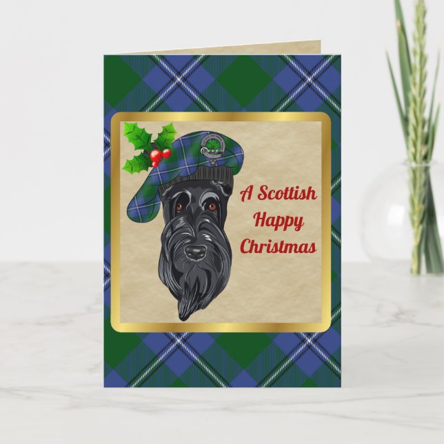 Tarjeta Insignia Irvine Clan y Navidad Personalizada de Ta (Anverso)