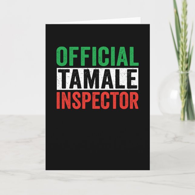 Tarjeta Inspector Oficial de Tamales (Anverso)