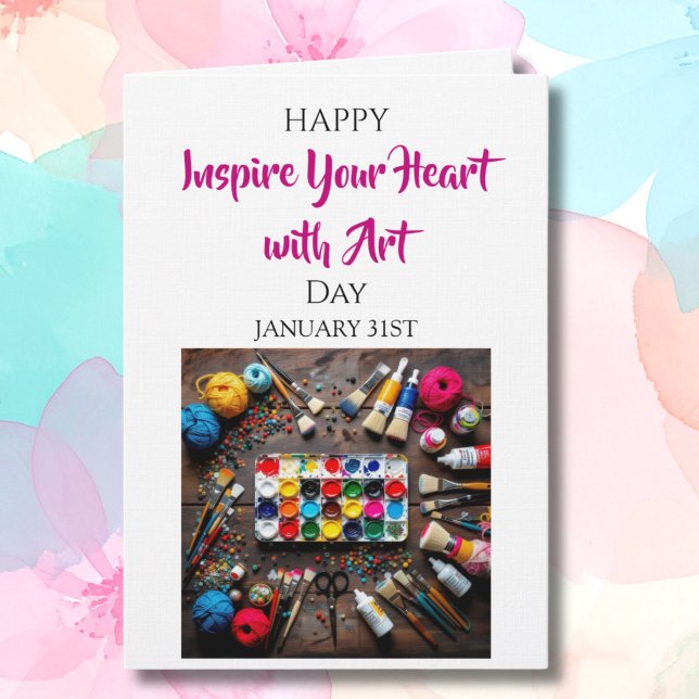 Tarjeta Inspira tu corazón con arte | 31 de enero (Subido por el creador)