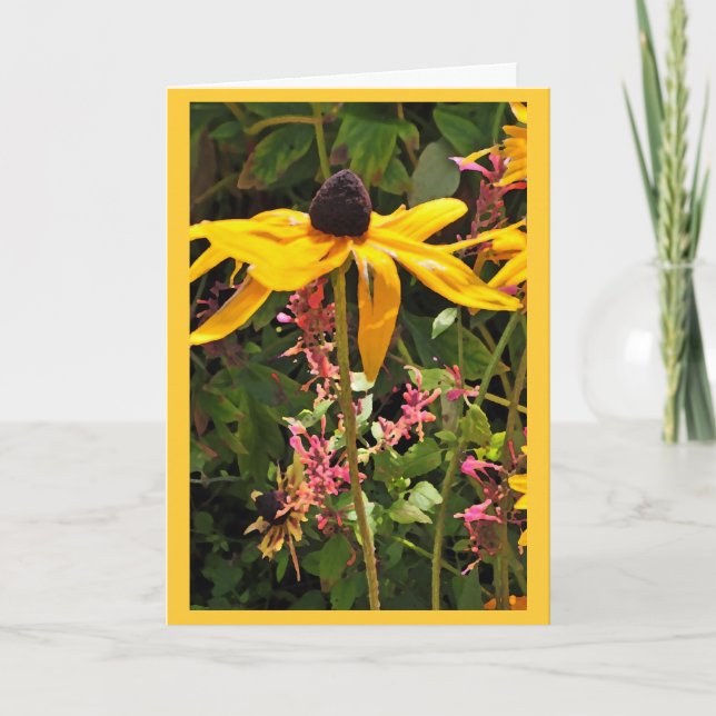 Tarjeta Inspiración amarilla de la miel (Anverso)