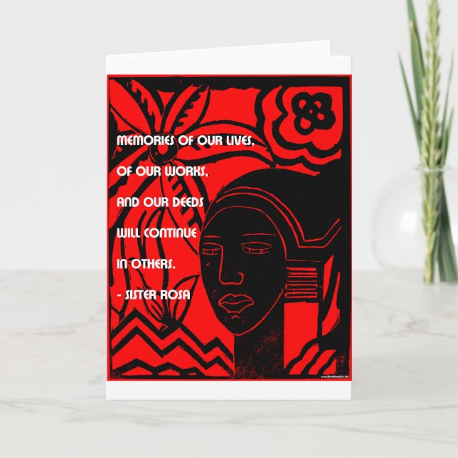 Tarjeta Inspiración de la hermana Rosa (Anverso)