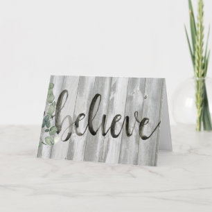 Tarjeta Inspiración de los granjeros - Creer