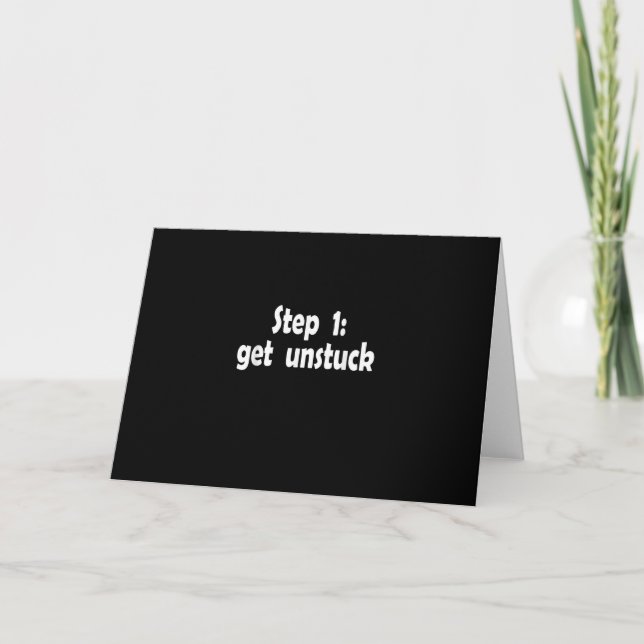 Tarjeta Inspiración de Paso para Despegar Barco Atascado M (Anverso)