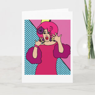 Tarjeta Inspiración de Reina de arrastrar orgullosa