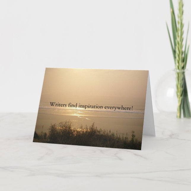 Tarjeta Inspiración del escritor (Anverso)