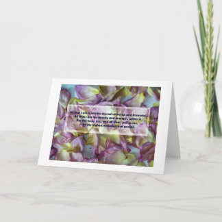 Tarjeta Inspiración en el Rosa Petal