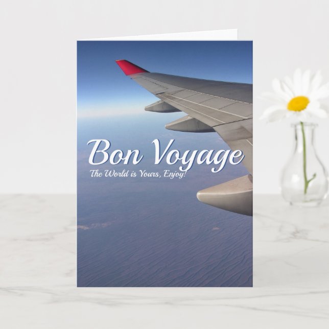 Tarjeta Inspiraciones de viaje Bon Voyage (Planta pequeña)