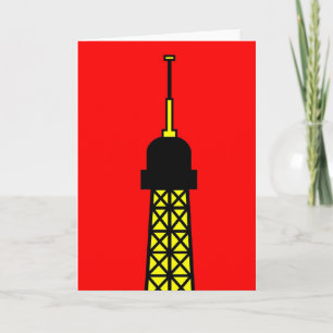 Tarjeta Inspirada por la Torre Eiffel
