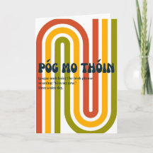 inspirado en los 70 Póg mo thóin irlandés
