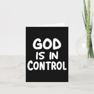 Tarjeta Inspirador, Dios tiene el control, Cristiano Fé