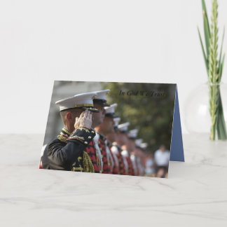 Tarjeta inspirador militar