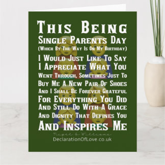Tarjeta Inspirador padre único