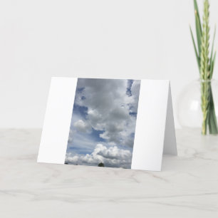 Tarjeta Inspirador paisaje de nubes