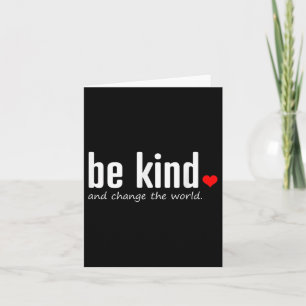 Tarjeta Inspirador Ser Amable Y Cambiar La Cita Mundial G