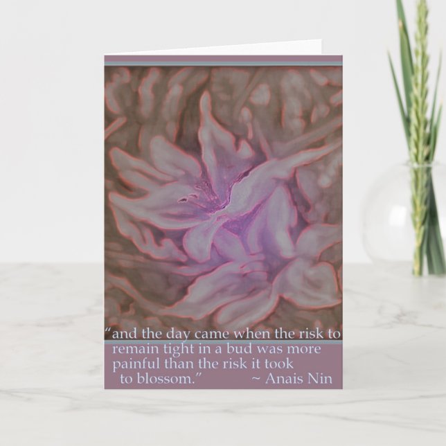 Tarjeta inspiradora #3 "Blossom" (Anverso)