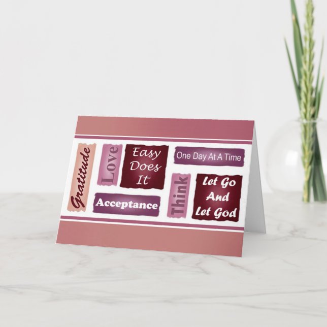 Tarjeta Inspiradora de 12 pasos (Anverso)