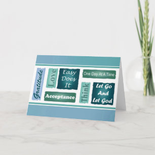 Tarjeta Inspiradora de 12 pasos