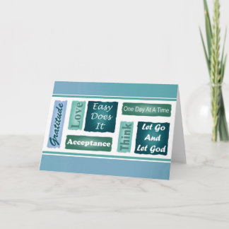 Tarjeta Inspiradora de 12 pasos