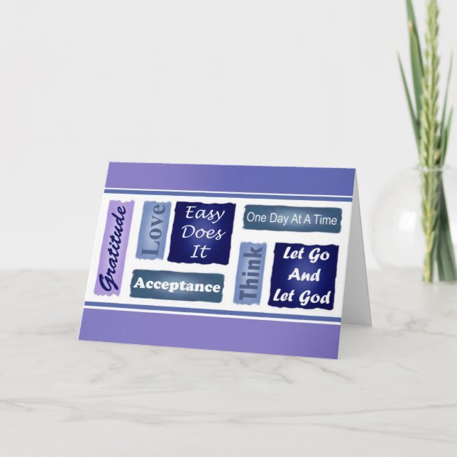 Tarjeta Inspiradora de 12 pasos (Anverso)