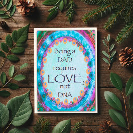 Tarjeta Inspiradora de cita de ADN del Día del Pad