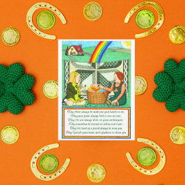 Tarjeta Inspiradora de deseo de amistad irlandesa