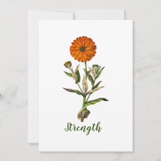 Tarjeta Inspiradora de fuerza Marigold personaliza